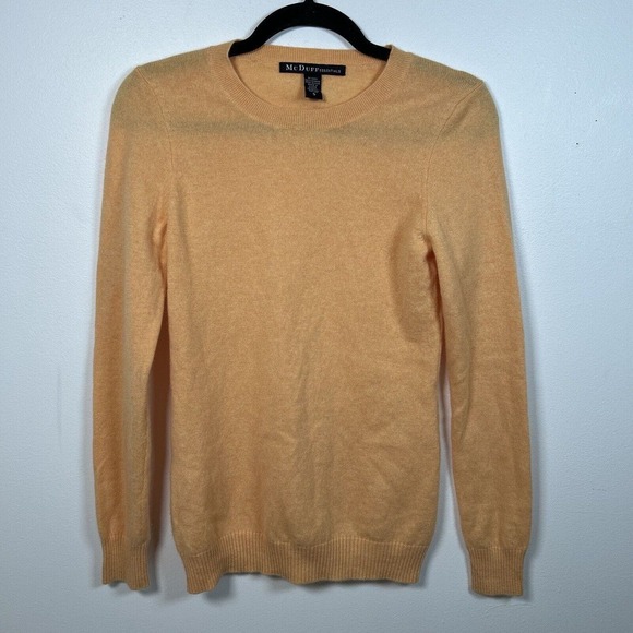Mc Duff Sweaters - McDuff Essentials Sweater Pullover 100% Cashmere Orange Women's Size Small